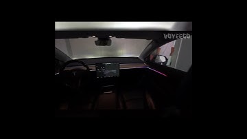 Tesla Model 3 Car Interior Dynamic Ambient Lighting