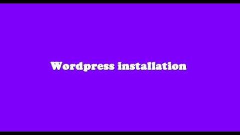 Wordpress Installation (bangla tutorial 2018)