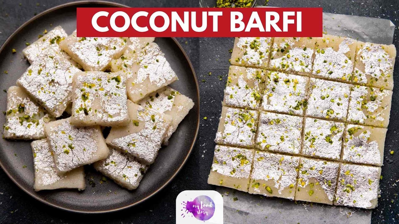 Coconut Barfi Nariyal Barfi Coconut Fudge YouTube