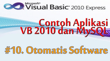 Contoh Pembuatan Aplikasi Visual Basic 2010 Dengan MySQL, 10, Admin Fungsi Otomatis Software