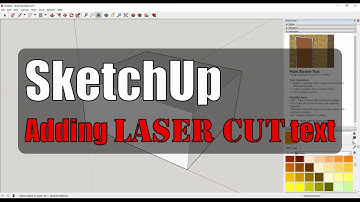 SketchUp adding laser cut text