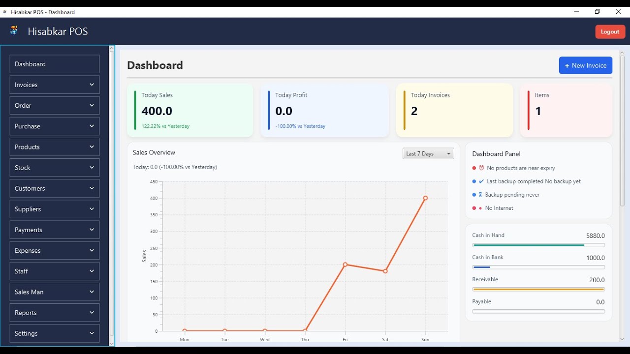 HisabKarPOS – Complete  POS & Inventory Management Demo