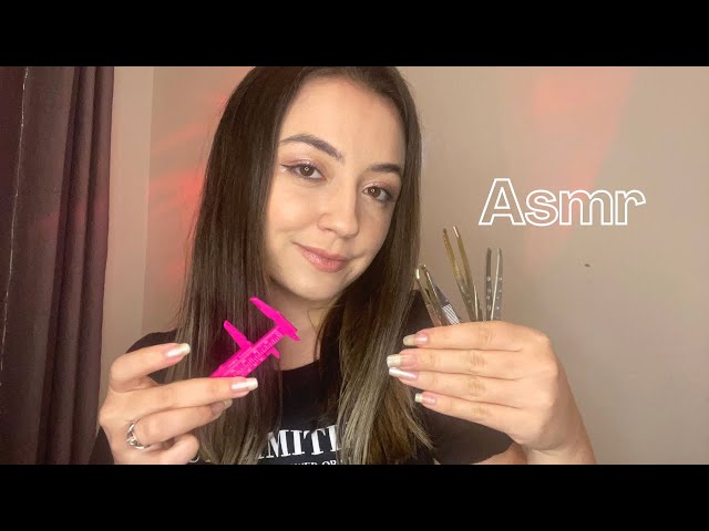 ASMR fazendo seu design de sobrancelhas | ♡ MUITO relaxante 😴  #asmr #asmrvideo #asmrsounds