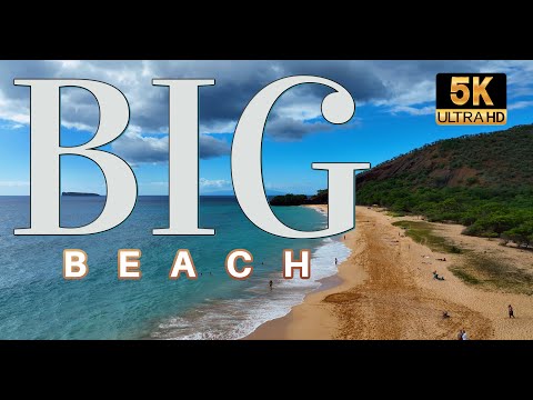 Makena State Park - Big Beach Virtual Walking Tour 4K - Maui, Hawaii