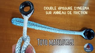Seamanship: double splice on friction ring @VoilierMartineke
