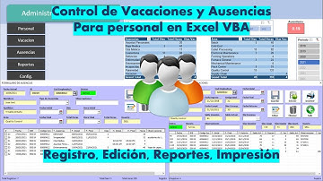 Control de Vacaciones y Ausencias con  VBA Excel