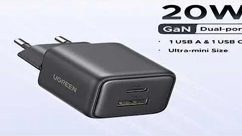 A must-have product! UGREEN 20W GaN Charger PD3.0 QC3.0 Mini USB C Phone Charger For iPhone 17 16