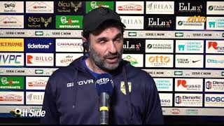 Mister Guido Pagliuca nel post gara di Benevento-Juve Stabia