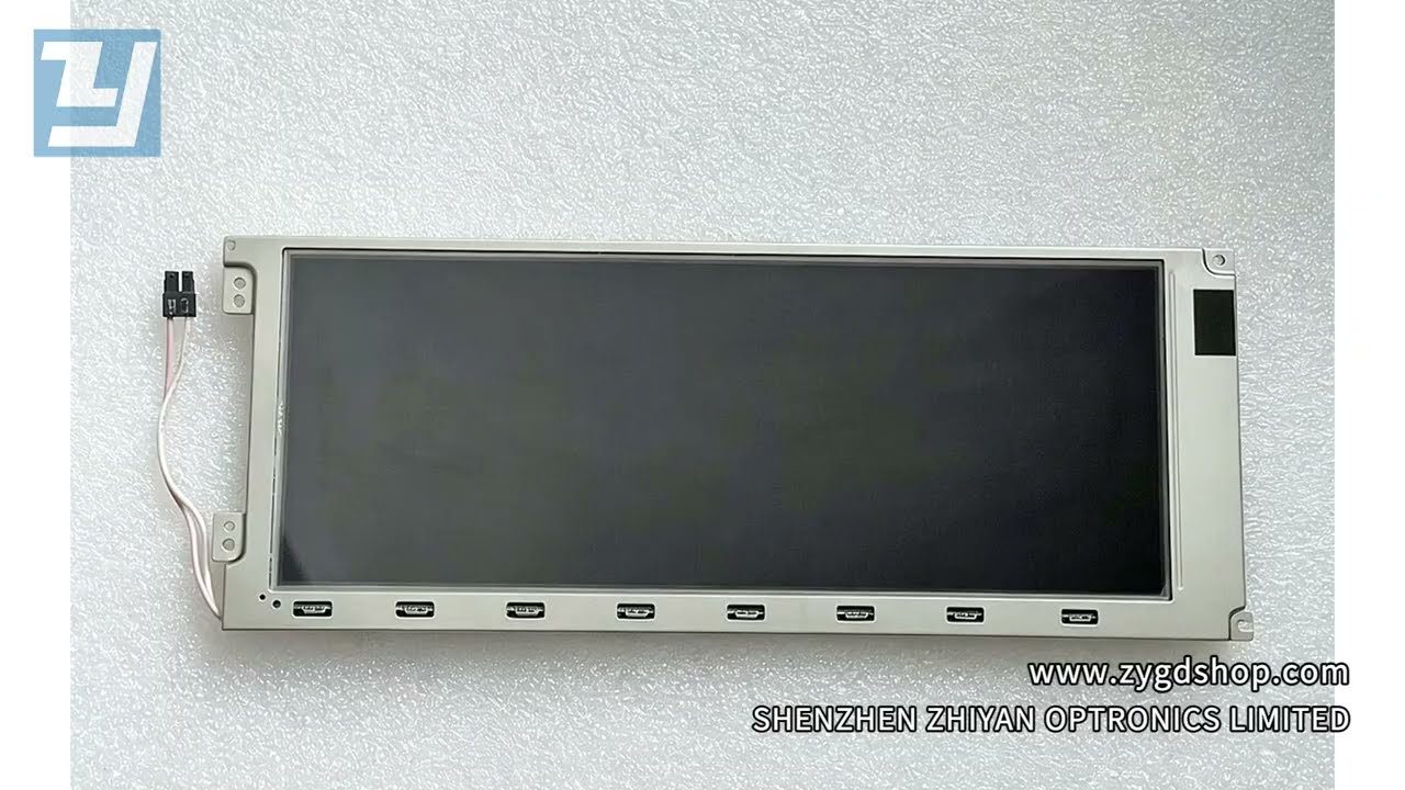 LM8M64R Sharp 8.1 inch 640*240 lcd display screens - YouTube