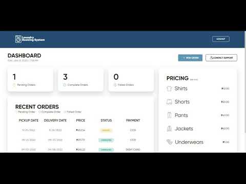 Laundry Booking System