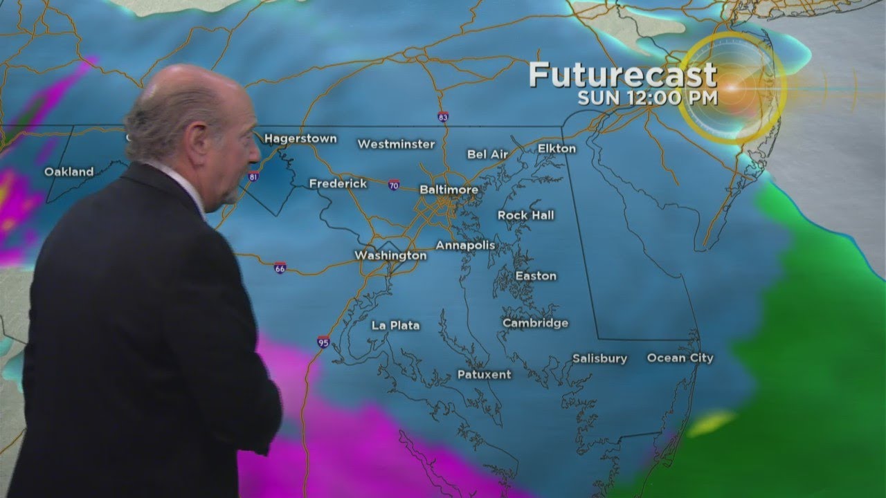 Latest Snow Forecast: Sunday At Noon - YouTube