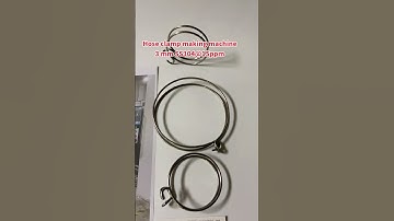 High speed hose clamp making machine and pipe clips making