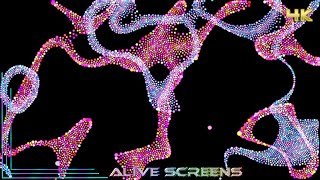4k Particle Flow Color Changing Mesmerizing Background Animated Screensaver