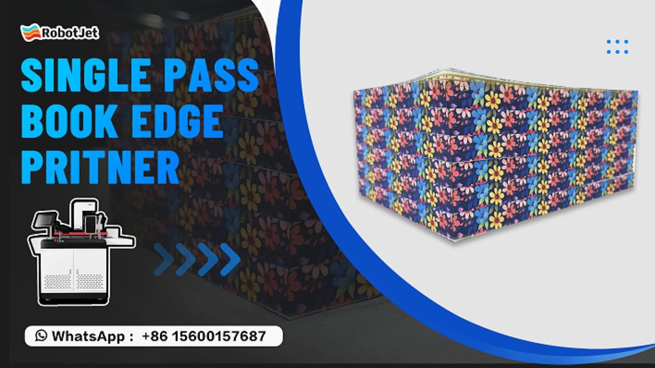 Book block edge printing machine, book edge single-pass digital printer! 
