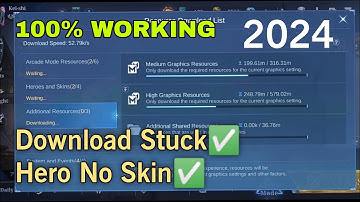 HOW TO FIX DOWNLOAD STUCK RESOURCE MOBILE LEGENDS 2024