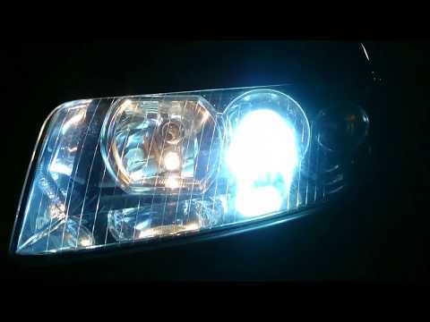 Led Headlights Install On Audi A4 B6/B7 (Comparison Led vs Halogen)