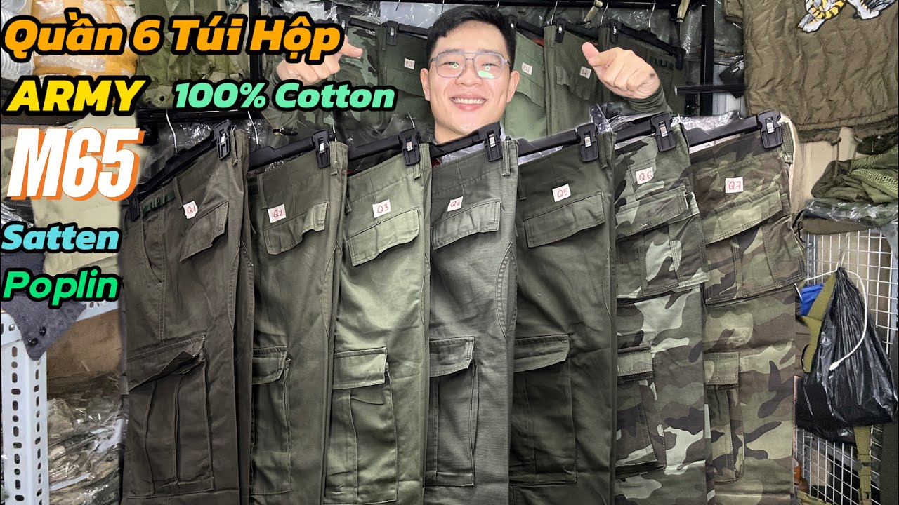 🎥 Hàng Về Quần Mới Quần 6 Túi Hộp Phiên Bản Mới 100%cotton Vải M65 | 04-11-2024| Zalo:0767608997 — Video review, click xem trên YouTube