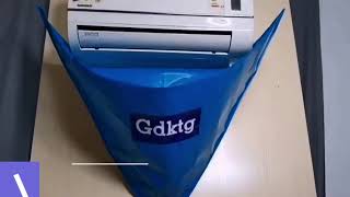 Air Conditioner Cleaning Cover With Water Pipe