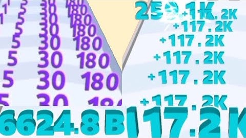 Lets Play 9 Minutes Super Satisfying Math Gameplay - Merge Number Master Vs Number Run Shooting