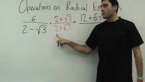 Algebra 2 - Operations on Radical Expressions