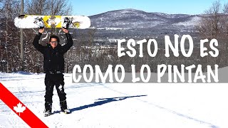 Me tomó 7 AÑOS cumplir este SUEÑO EN CANADÁ 🍁Mi primera vez haciendo Snowboard.