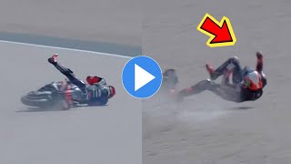 Marco Bezzecchi CRASHES OUT of San Marino GP!