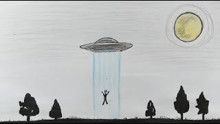 Как нарисовать ПРИШЕЛЬЦА И НЛО (Ehedov Elnur) How to draw UFO