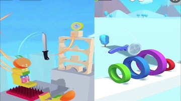 Almost Cut vs Slice Master - Very Satisfying and Relaxing ASMR Slicing Game