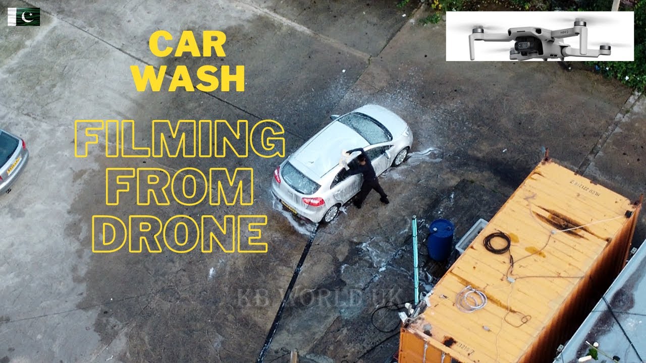 DJI MNI 2 DRONE l Car Wash Chesterfield UK l First time ever filming