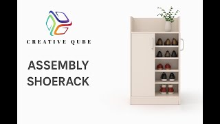 Creative Qube Shoe Rack Step-By-Step Diy Assembly Video Modern Shoe Cabinet Guide
