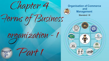 Class 11th, OCM, chapter 4. forms of business organization 1, part 1