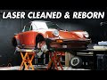 Laser cleaned  reborn porsche 930 turbo in a oneofakind color gets full detail