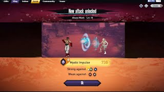 Akuso Monk Ability Level 1 - 15