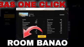 Custom Preset in Room - How To Save Room in Free fire l| Free Fire Custom Preset