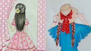 2 Beautiful Girls Drawing - Step By Step For Beginners