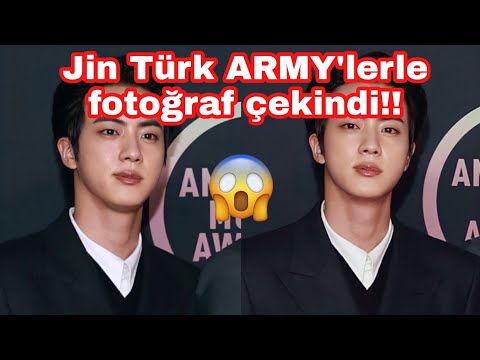 Jin Türk-ARMY'lerle fotoğraf çekindi!!