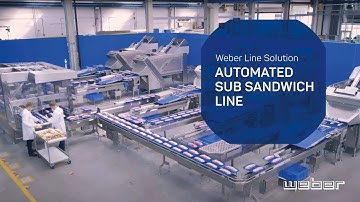 Weber Automated Sub Sandwich Line | Slicer TS700, weSHUTTLE, wePICK