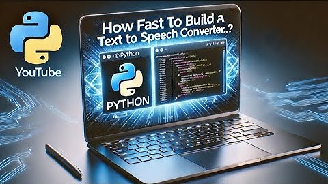 Convert Text to Speech Using Python | Full Tutorial Text to Audio Converter in Python |