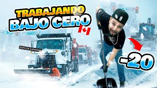 Canadá 🇨🇦 | La dura REALIDAD DE TRABAJAR a -20 limpiando nieve ❄️