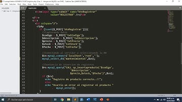 MANTENIMIENTO DE REGISTROS PHP Y MYSQL