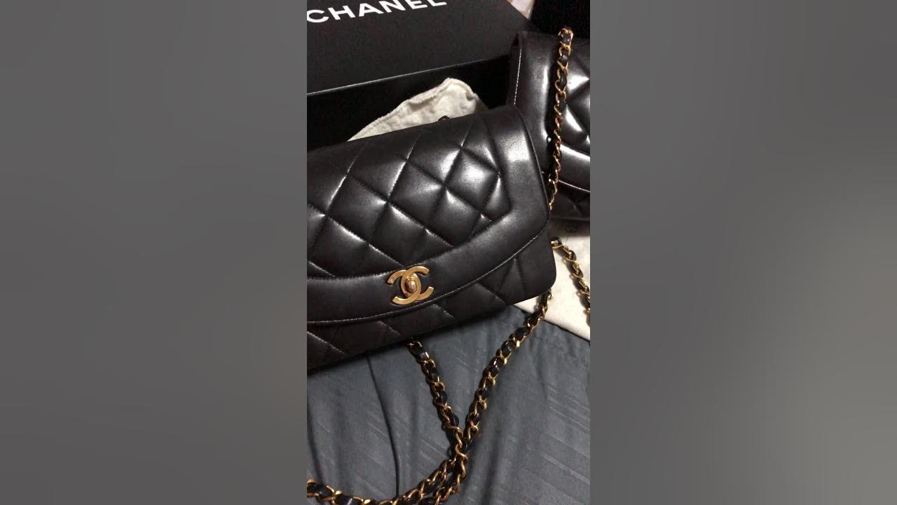 DESIGNER HANDBAG REVIEW - Chanel Small Lambskin Diana (Vlogmas 6)