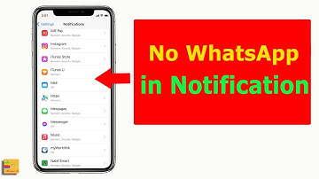WhatsApp Not Showing in Notification List on iPhone | WhatsApp Notification Not Showing on Screen