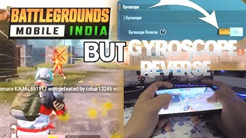 Battlegrounds Mobile India But Gyroscope Reverse | BGMI with Gyroscope Reverse | Handcam Too 😎