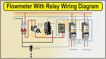 How to Make Flowmeter With Relay Wiring Diagram | flowmeter wiring