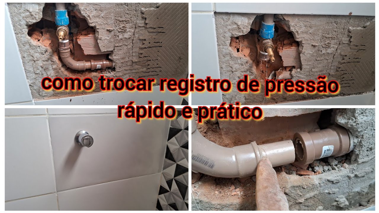 como trocar registro de pressão rápido e prático - YouTube