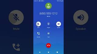 Android 10 incoming call with Google Pixel ringtone Hey Hey