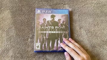 Saints Row The Third Remastered PS4 Unboxing