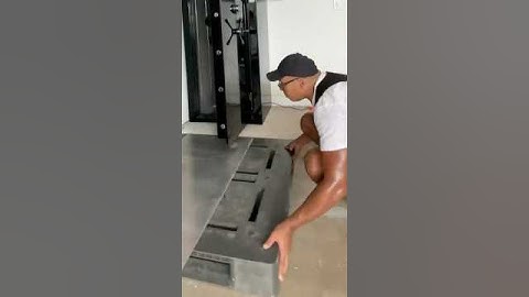 How to pull a gun safe out of a ledge, unbolt and relocate it #gunsafe #safemovers