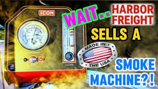 WE FOUND SURPRISE INTAKE LEAKS!  Harbor Freight ICON Diagnostic Smoke Machine Unbox & Test