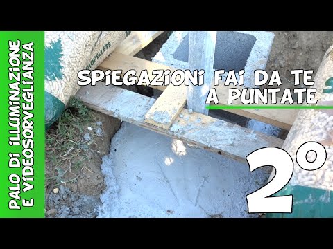 Video: Come metto un palo sopra il cemento?